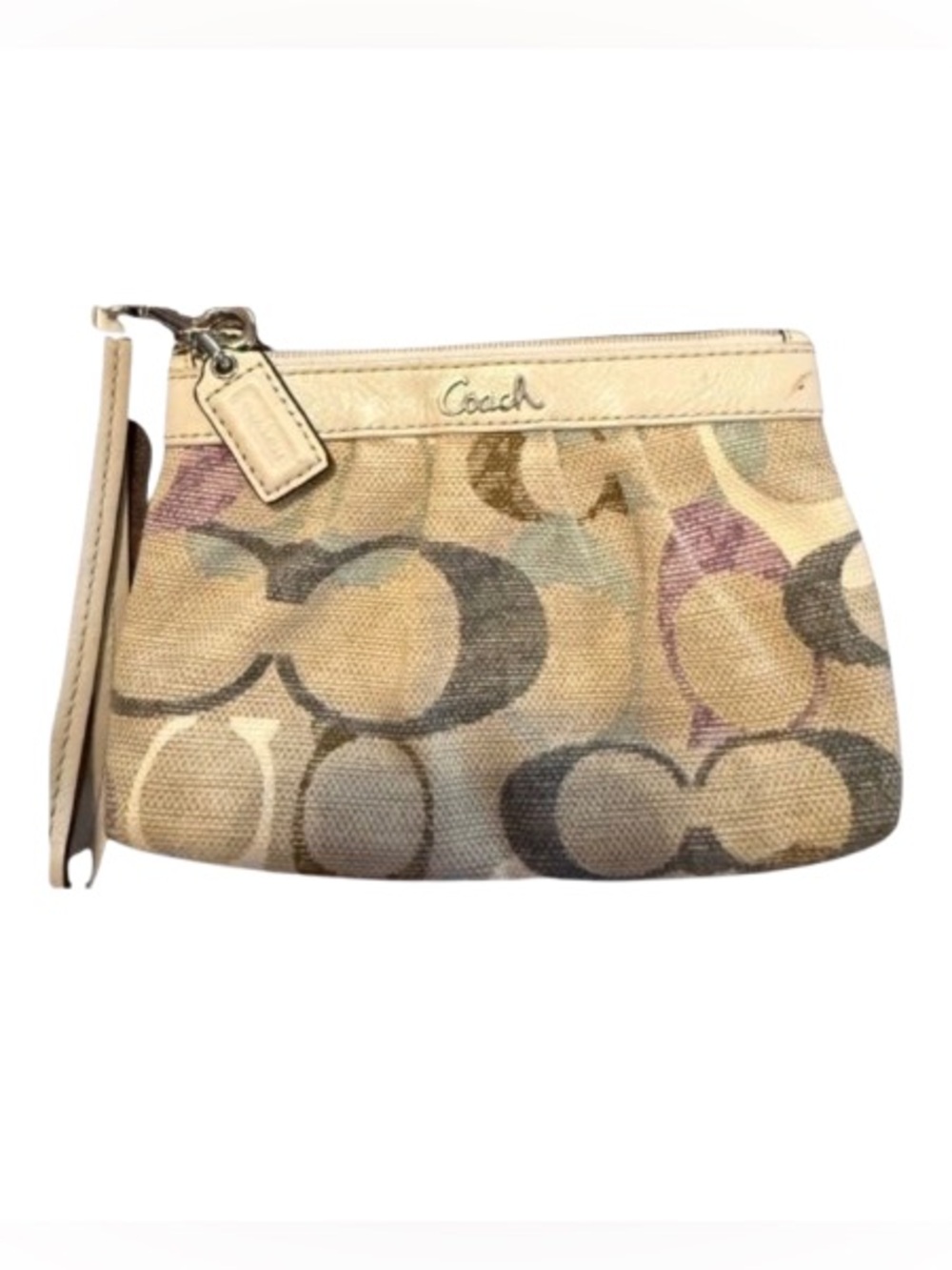 Coach SoHo Y2K Pastel Signature Wristlet
